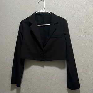 Short black blazer